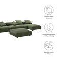 Solace Modular Corduroy Sectional Sofa