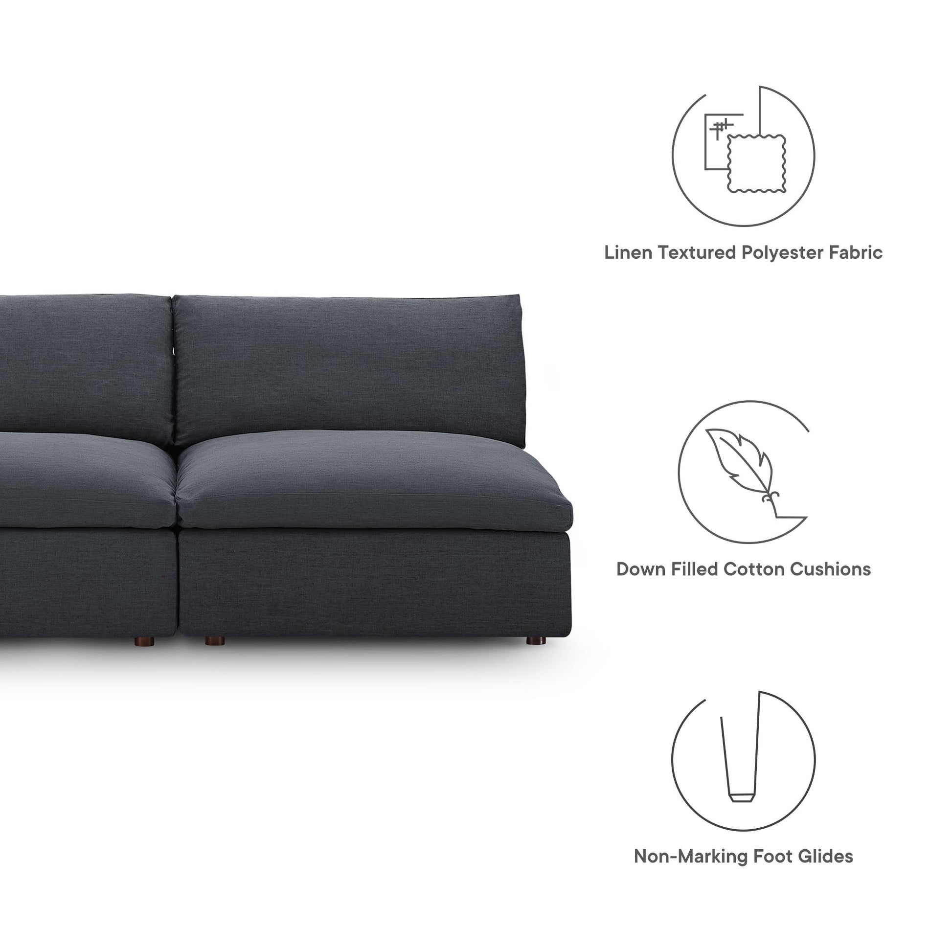 Modway Commix Down Filled Loveseat