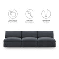 Down Filled Overstuffed Sectional Sofa