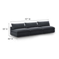 Down Filled Overstuffed Sectional Sofa