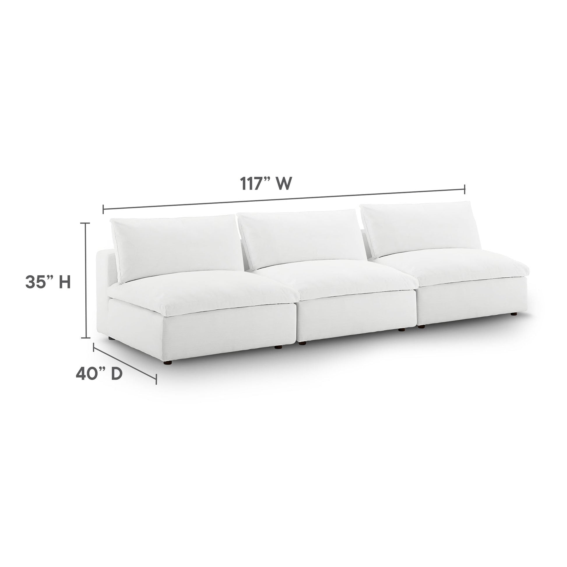 Down Filled Overstuffed Sectional Sofa