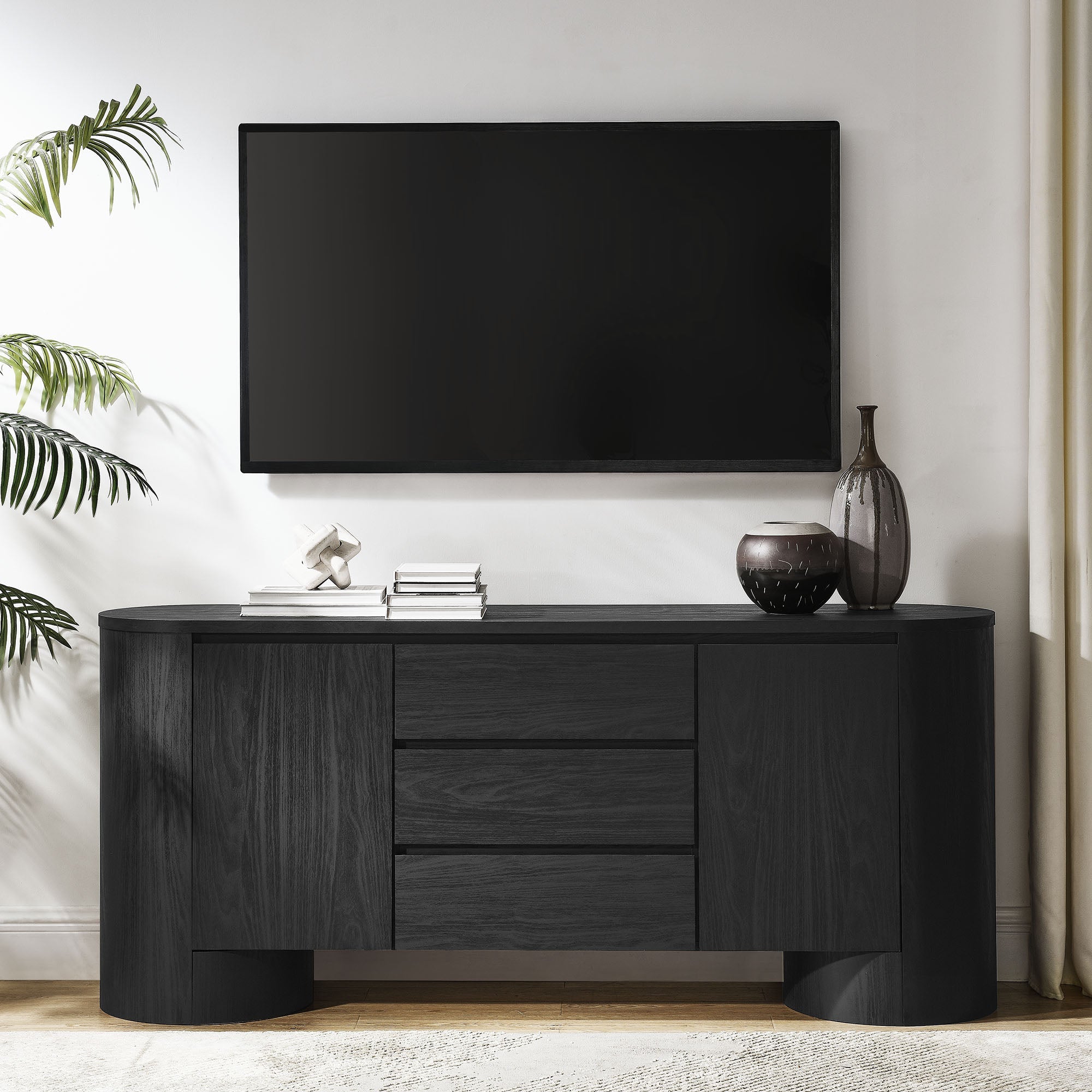 Modern 71" Sideboard Storage Cabinet