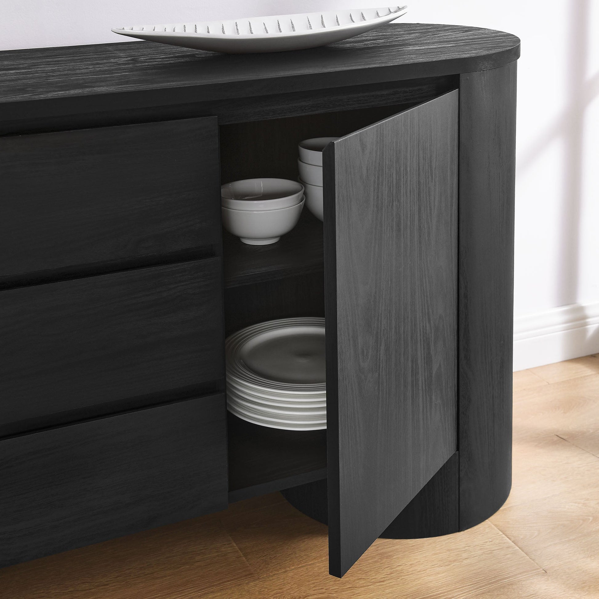 Modern 71" Sideboard Storage Cabinet