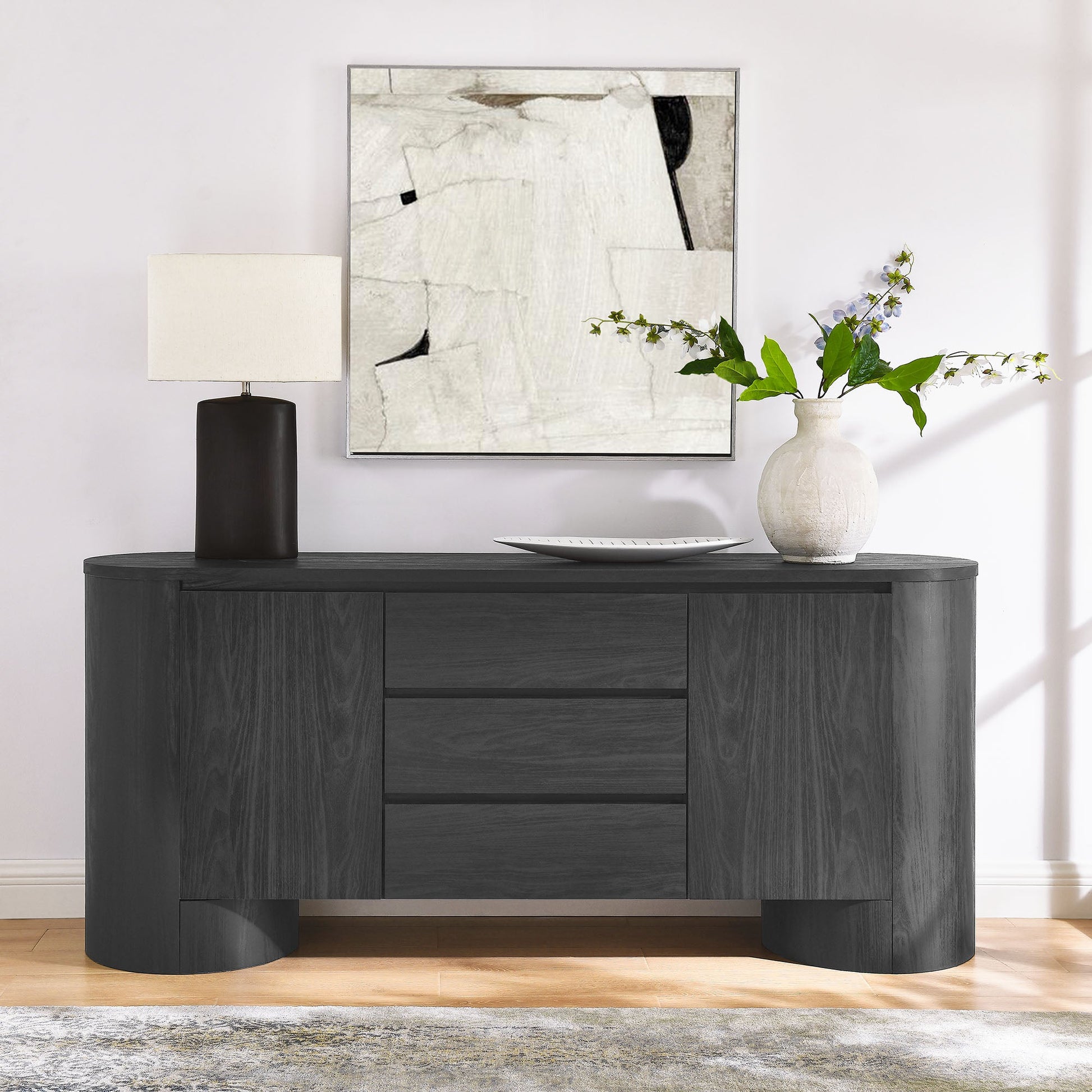 Modern 71" Sideboard Storage Cabinet