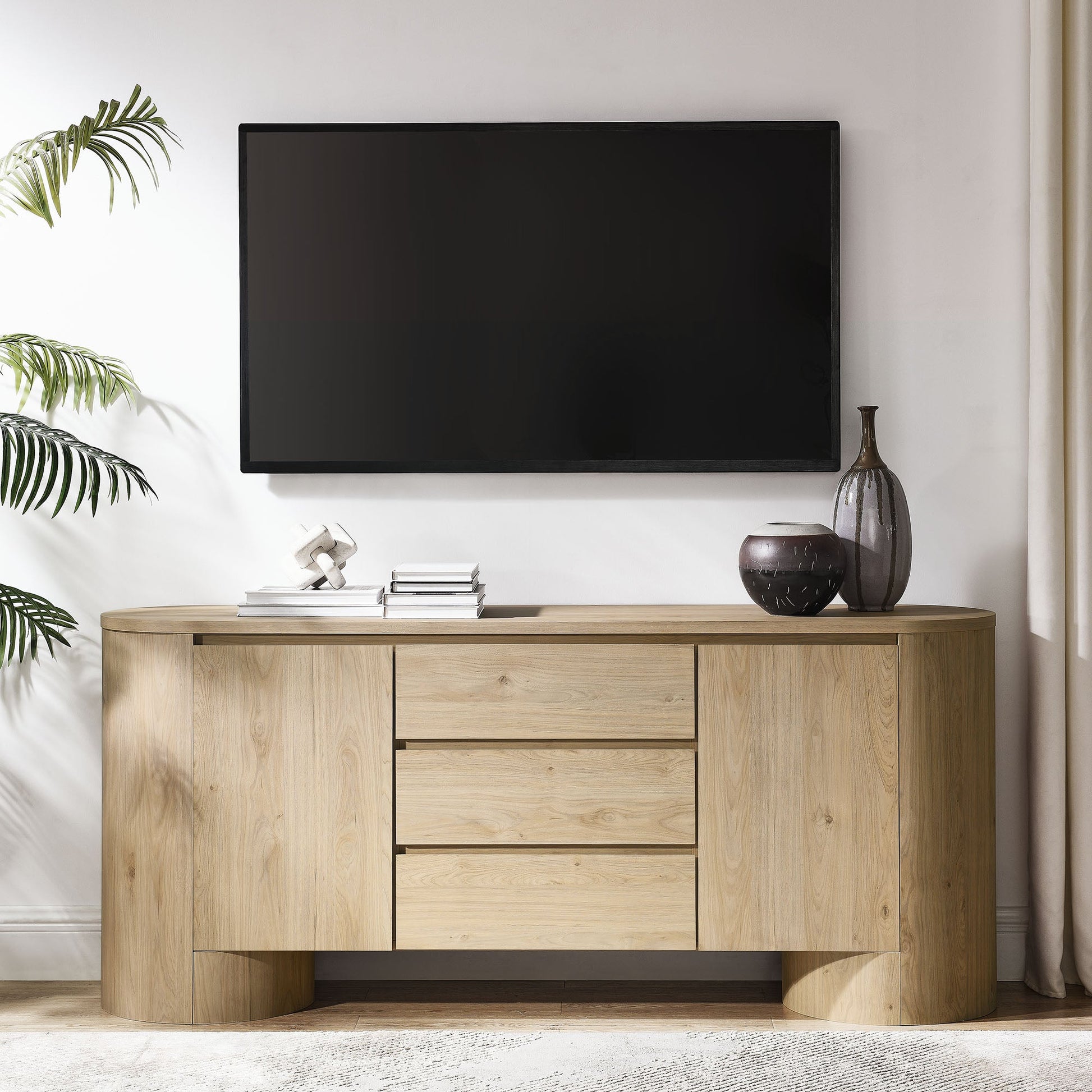 Modern 71" Sideboard Storage Cabinet