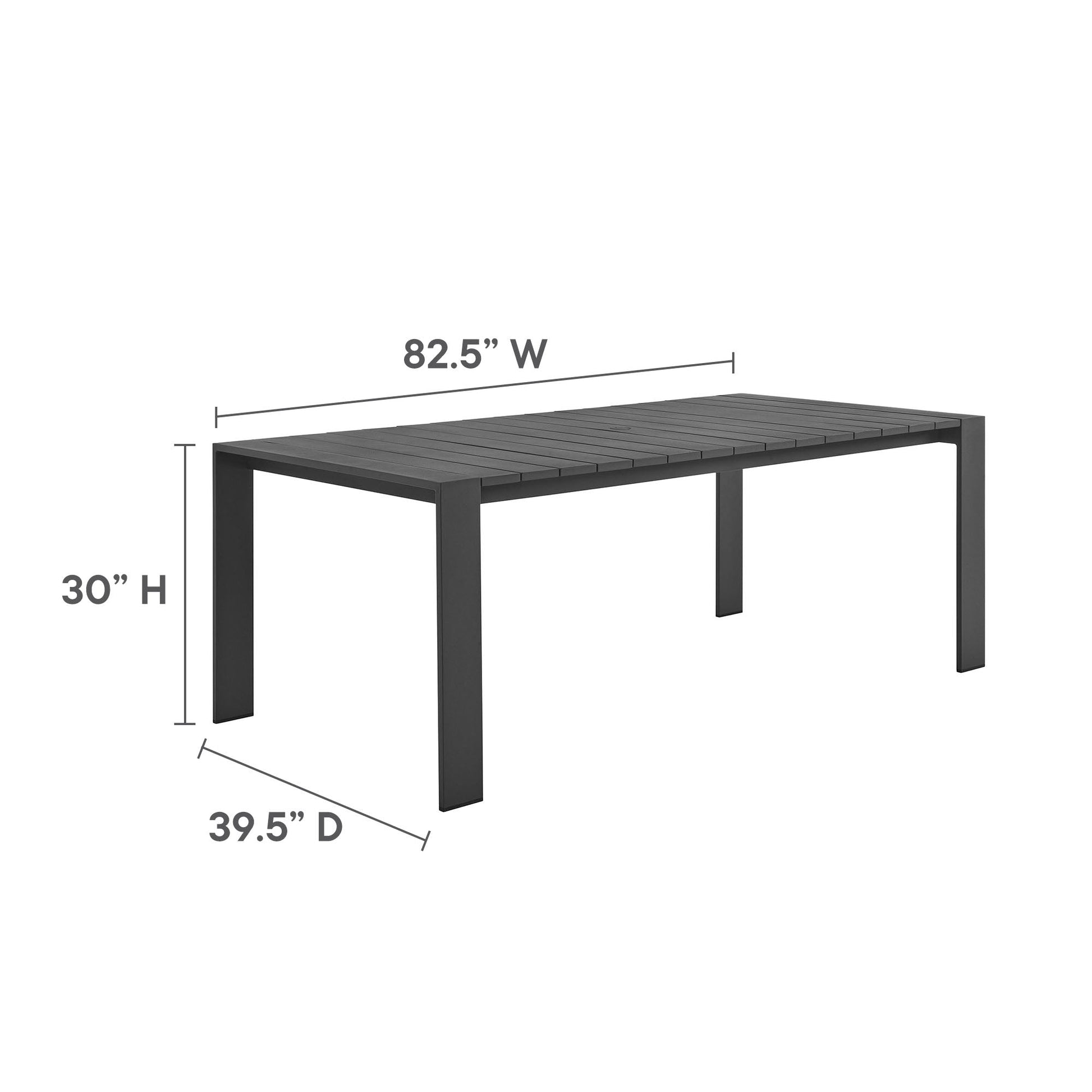 Tahoe 9 Piece Outdoor Patio Aluminum Dining Set