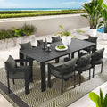 Tahoe 9 Piece Outdoor Patio Aluminum Dining Set