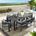 Tahoe 9 Piece Outdoor Patio Aluminum Dining Set