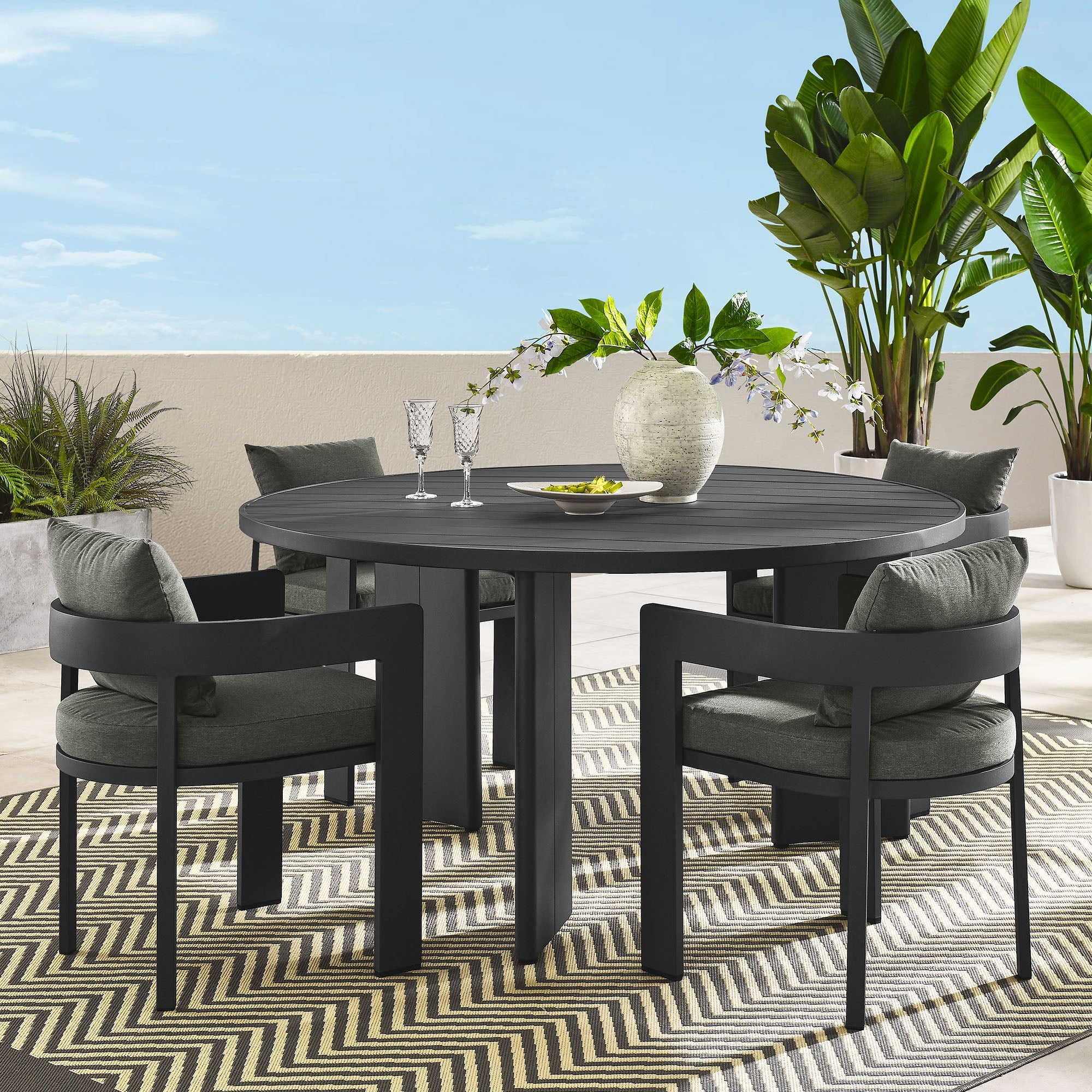 Tahoe 5 Piece Outdoor Dining Set