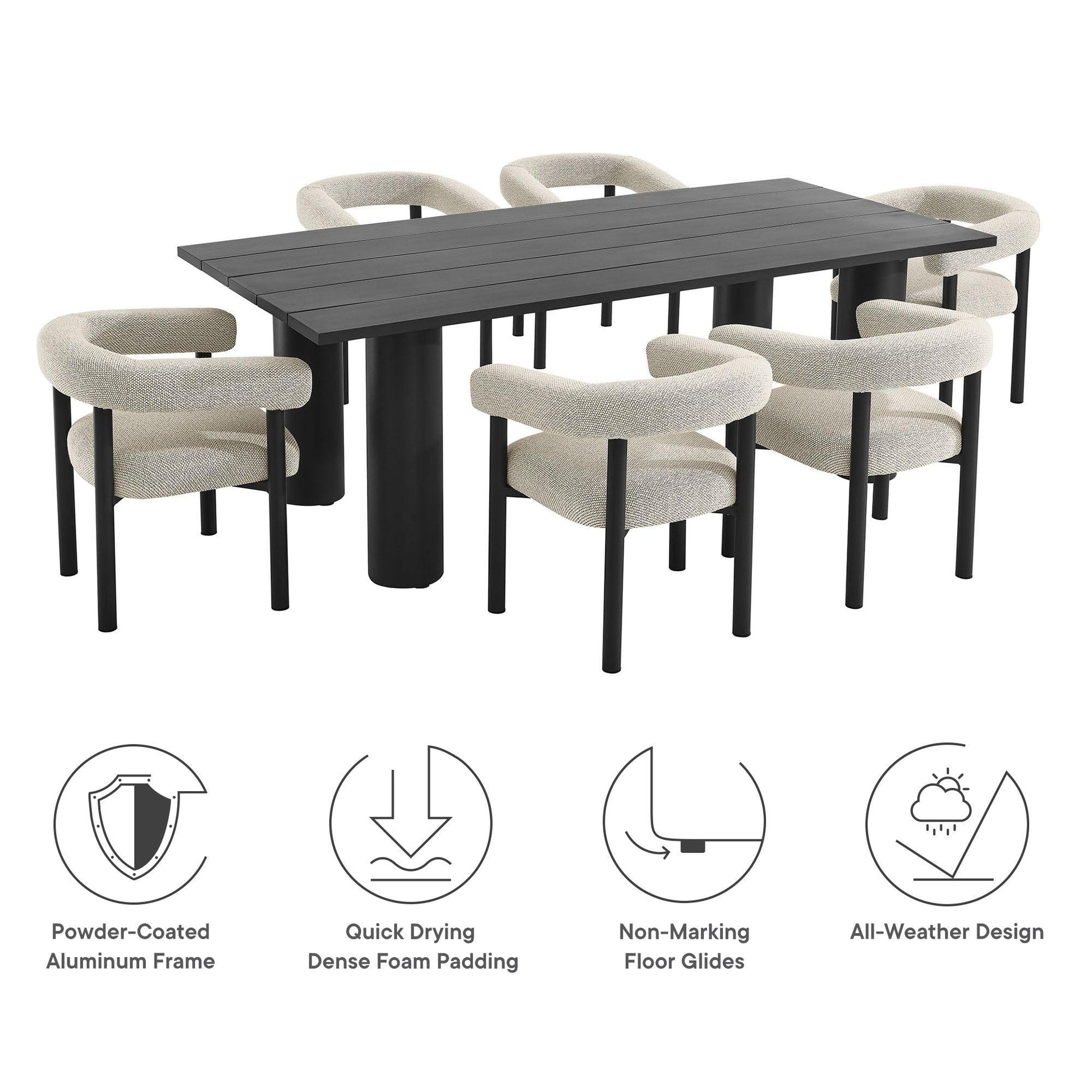 Nautica 7 Piece Outdoor Dining Set