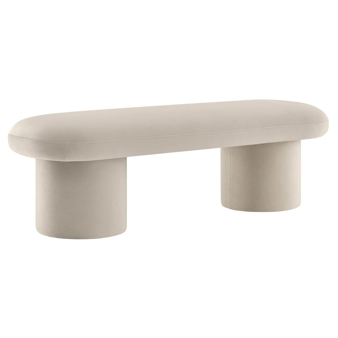 Orla Upholstered Bench Cream