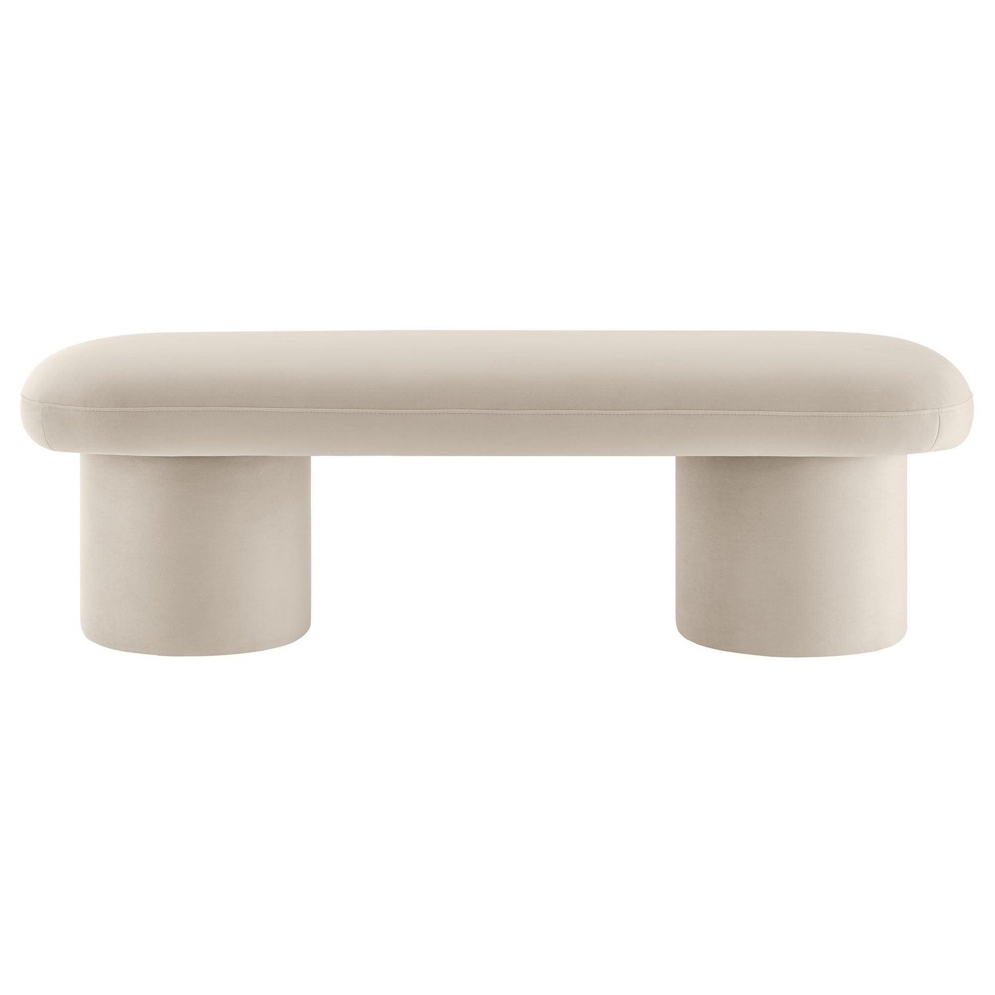 Orla Upholstered Bench Cream