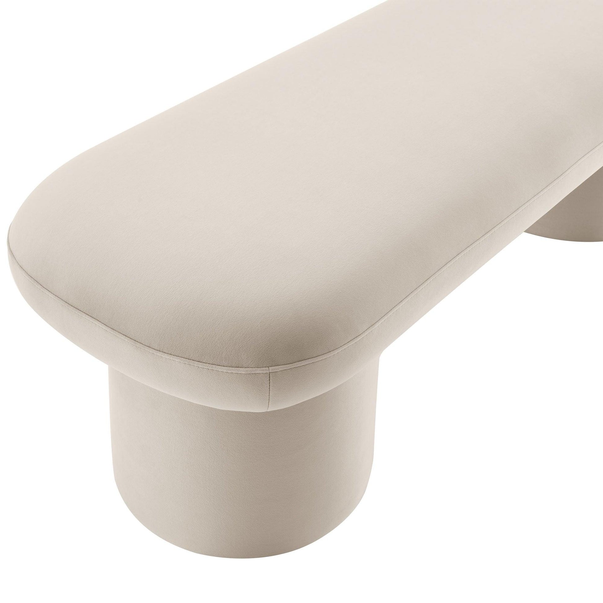 Orla Upholstered Bench Cream