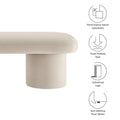 Orla Upholstered Bench Cream