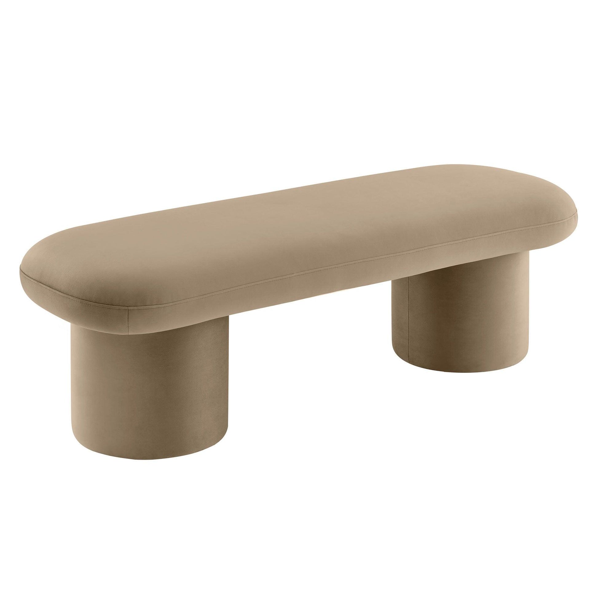 Orla Upholstered Bench Cream