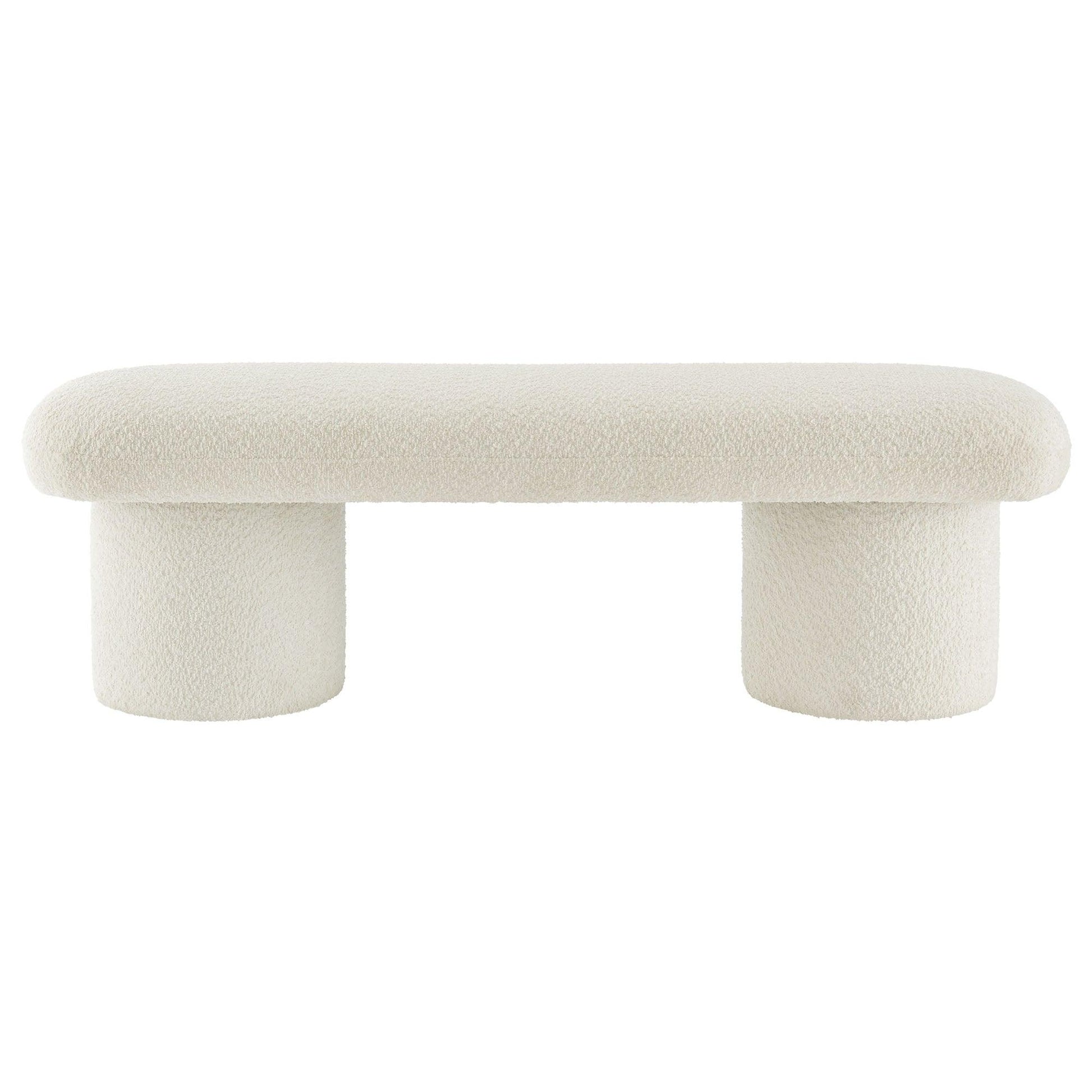 Orla Upholstered Bench Cream