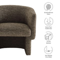 Boucle Fabric Accent Chair