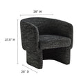 Boucle Fabric Accent Chair