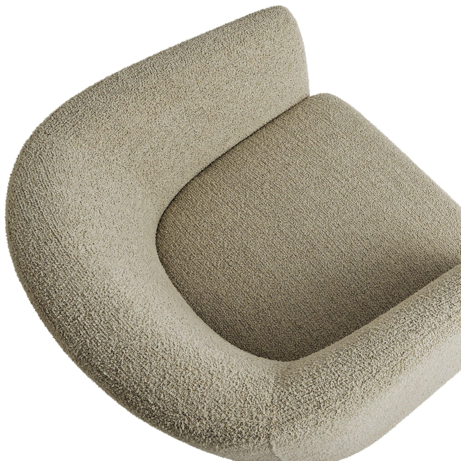 Boucle Fabric Accent Chair