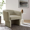 Boucle Fabric Accent Chair