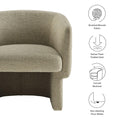 Boucle Fabric Accent Chair