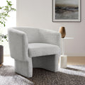 Boucle Fabric Accent Chair