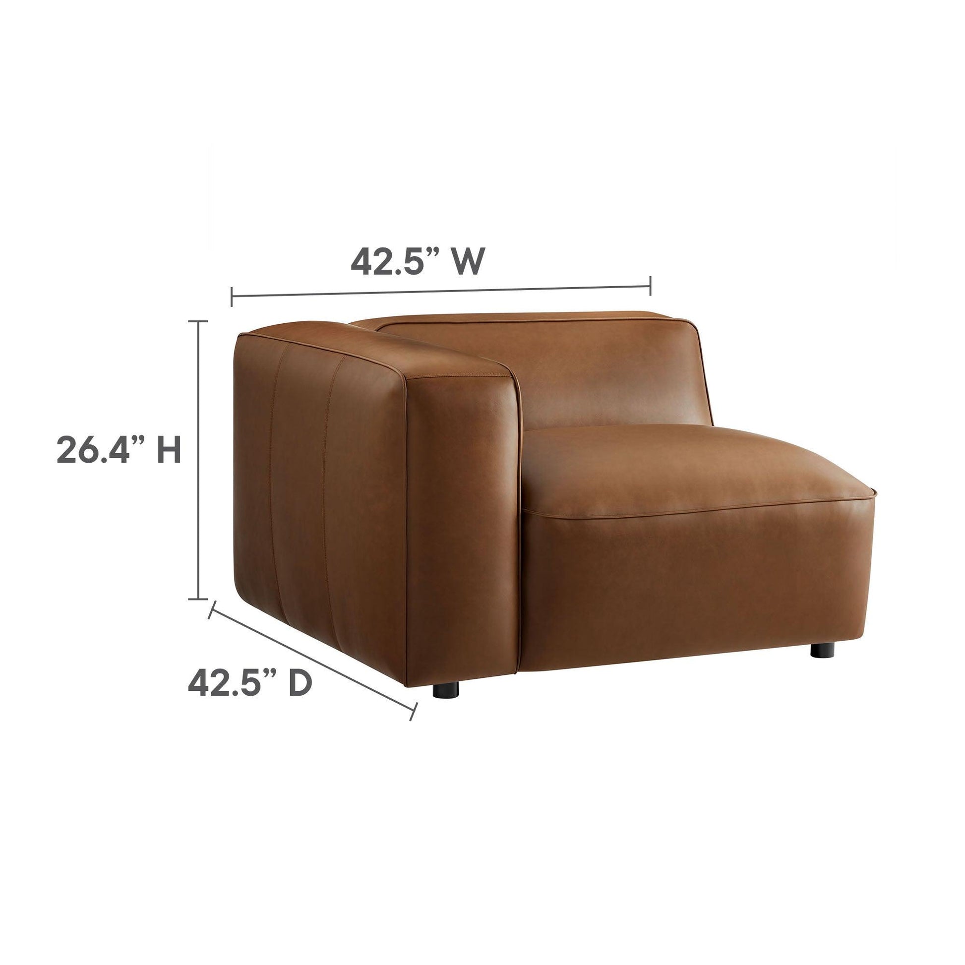 Vegan Leather Modular Sofa Set