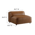 Vegan Leather Modular Sofa Set