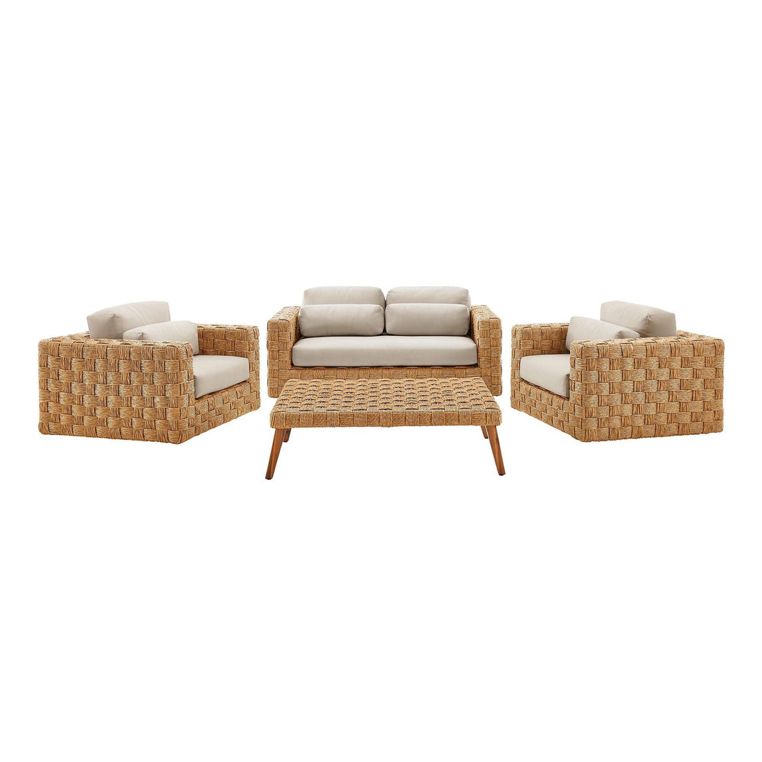 Thames Patio Wicker Furniture Set