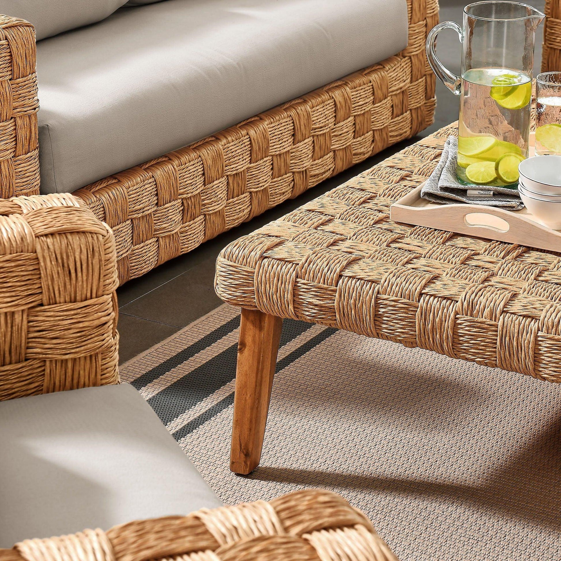 Thames Patio Wicker Furniture Set