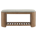 Ashby Geometric Upholstered Bench