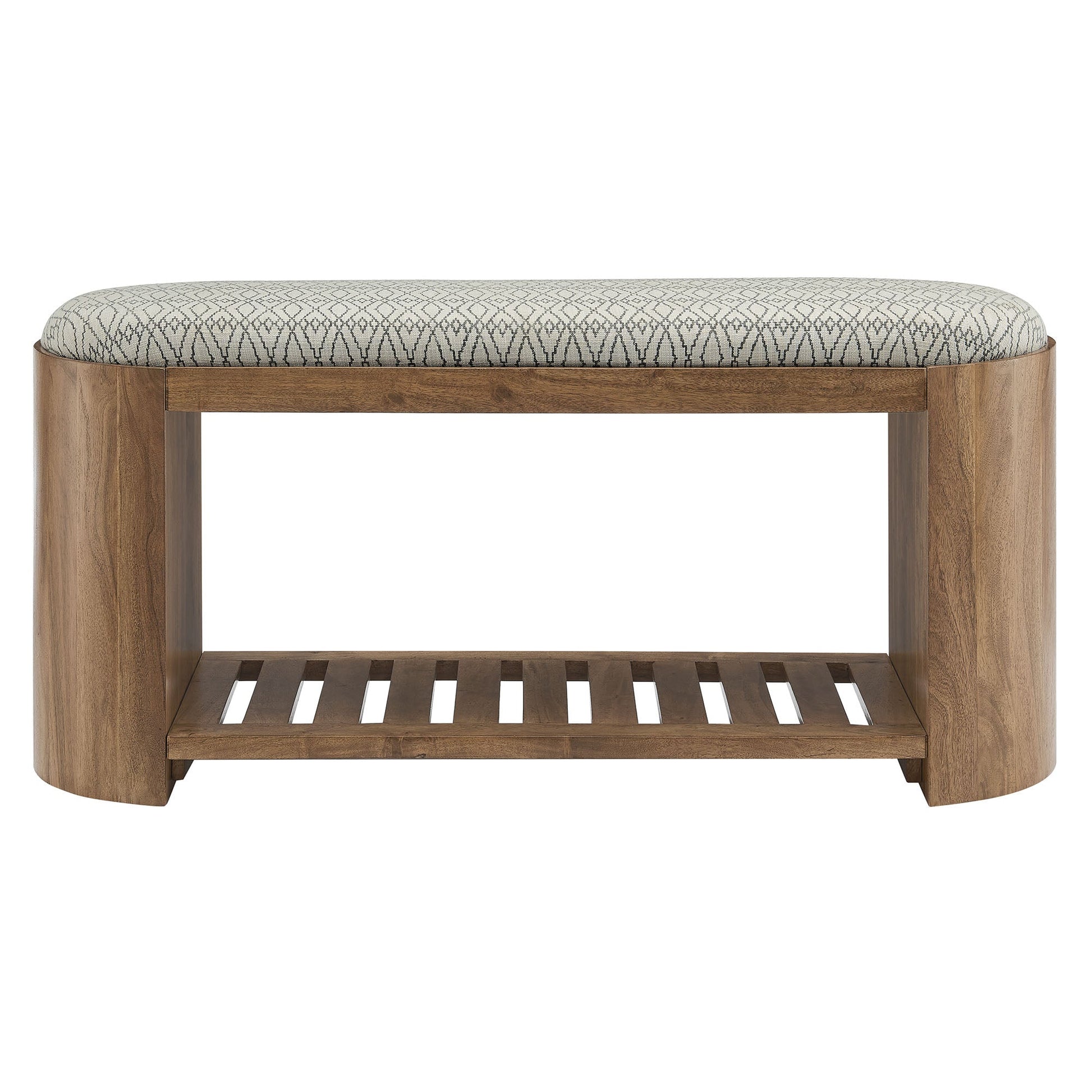 Ashby Geometric Upholstered Bench