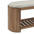 Ashby Geometric Upholstered Bench