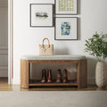 Ashby Geometric Upholstered Bench