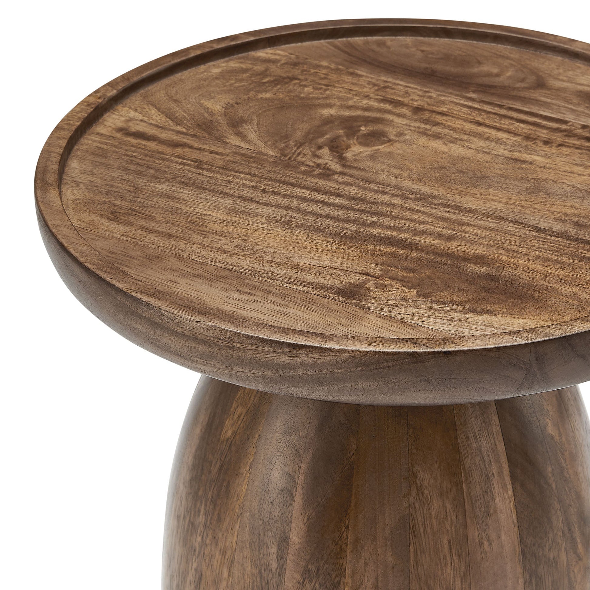 Holloway Round Wood Side Table