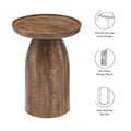 Holloway Round Wood Side Table