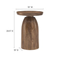 Holloway Round Wood Side Table