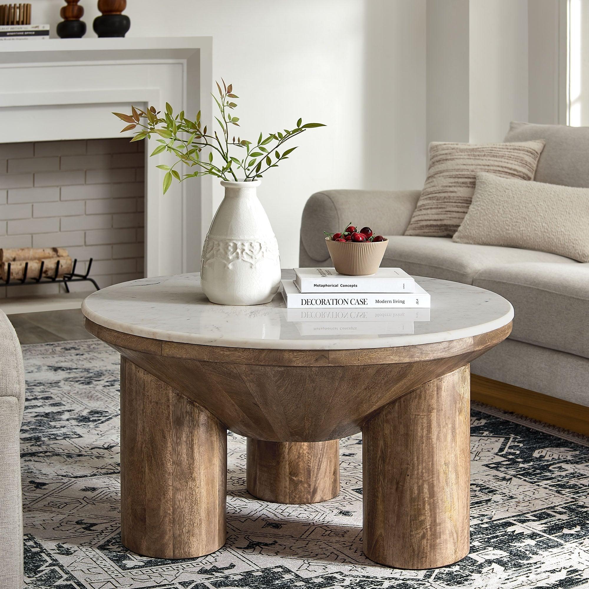 Ellison Round Wood Coffee Table