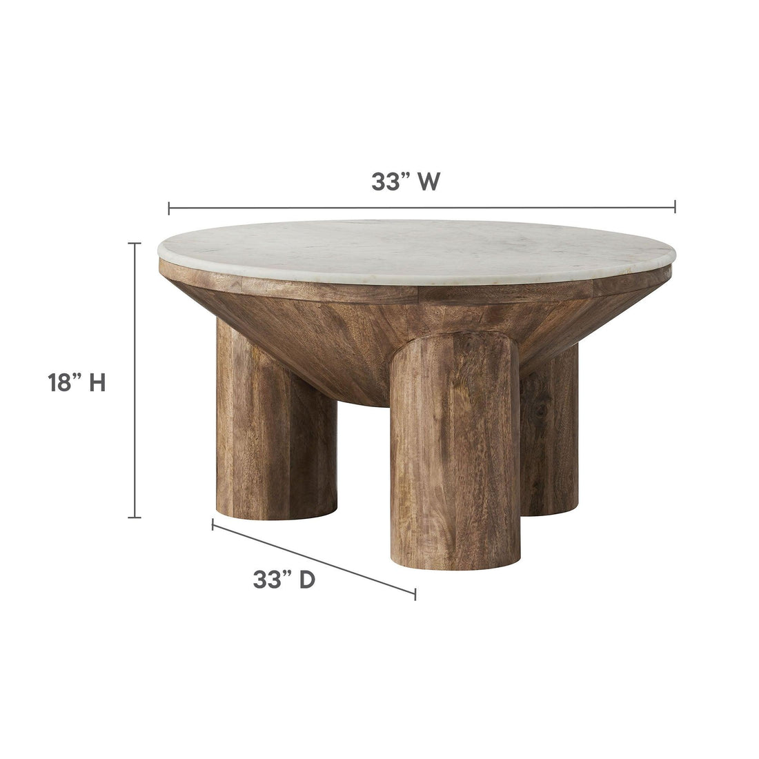 Ellison Round Wood Coffee Table