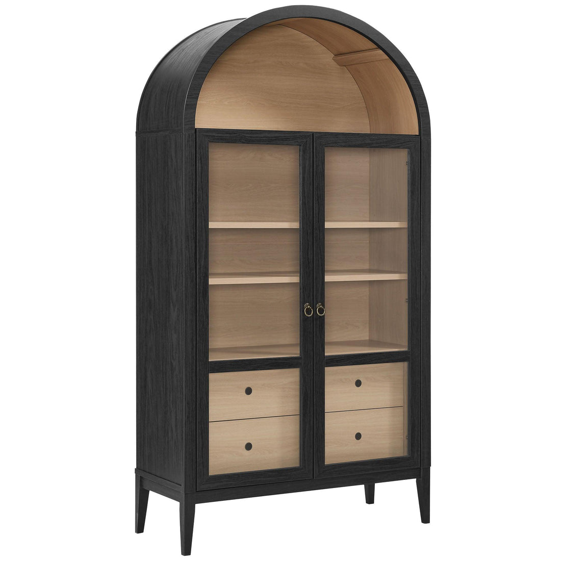 Nolan 74" Arched Storage Cabinet