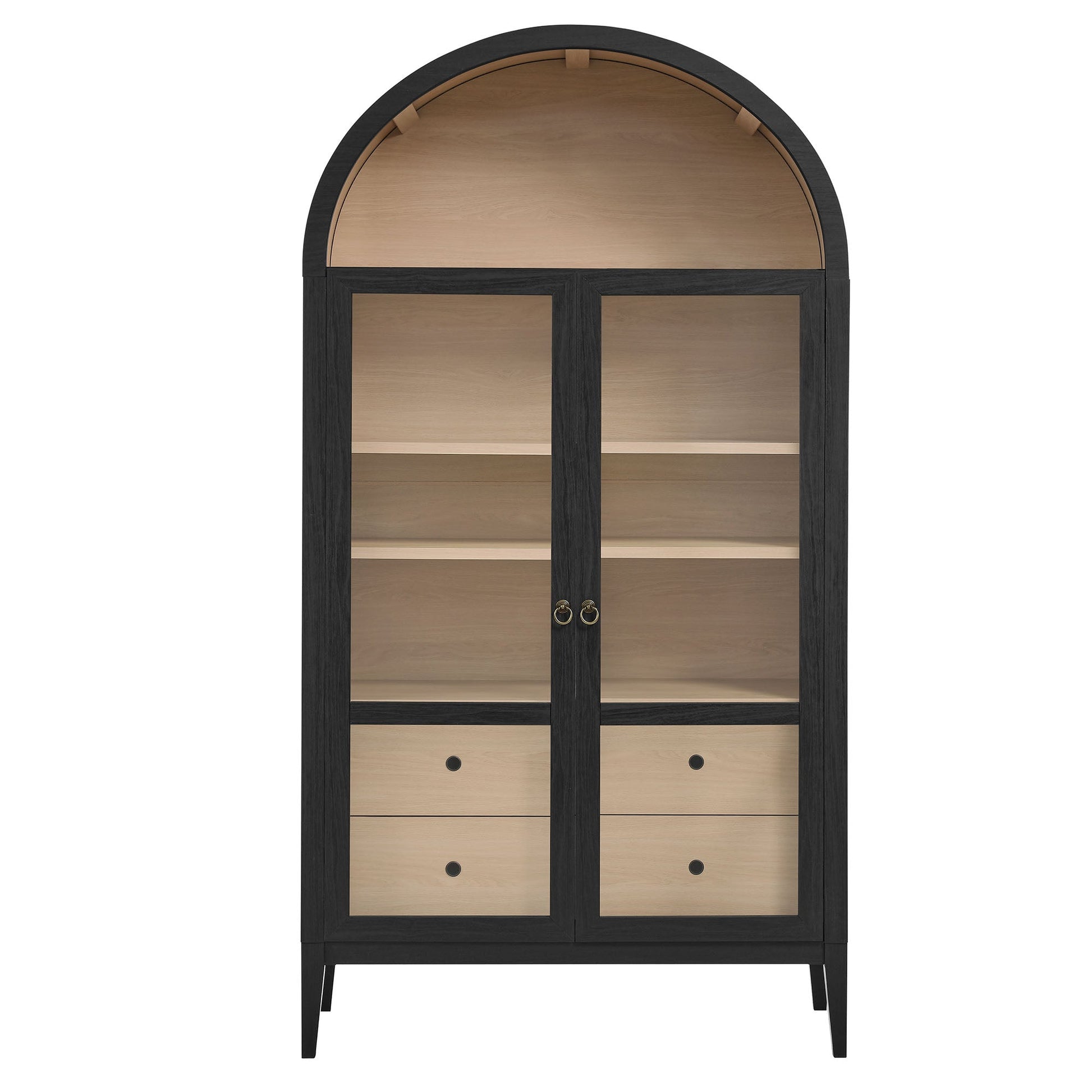 Nolan 74" Arched Storage Cabinet