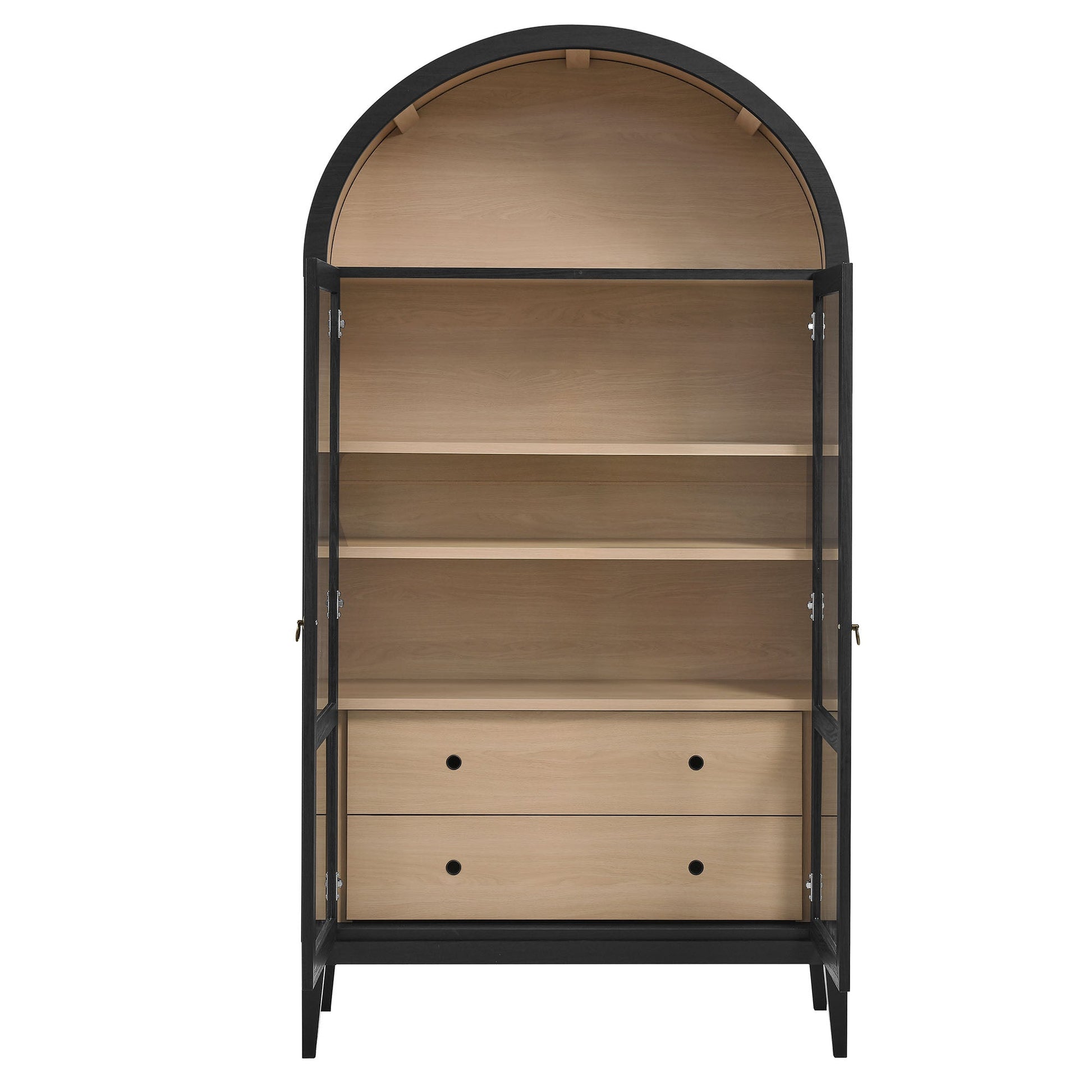 Nolan 74" Arched Storage Cabinet