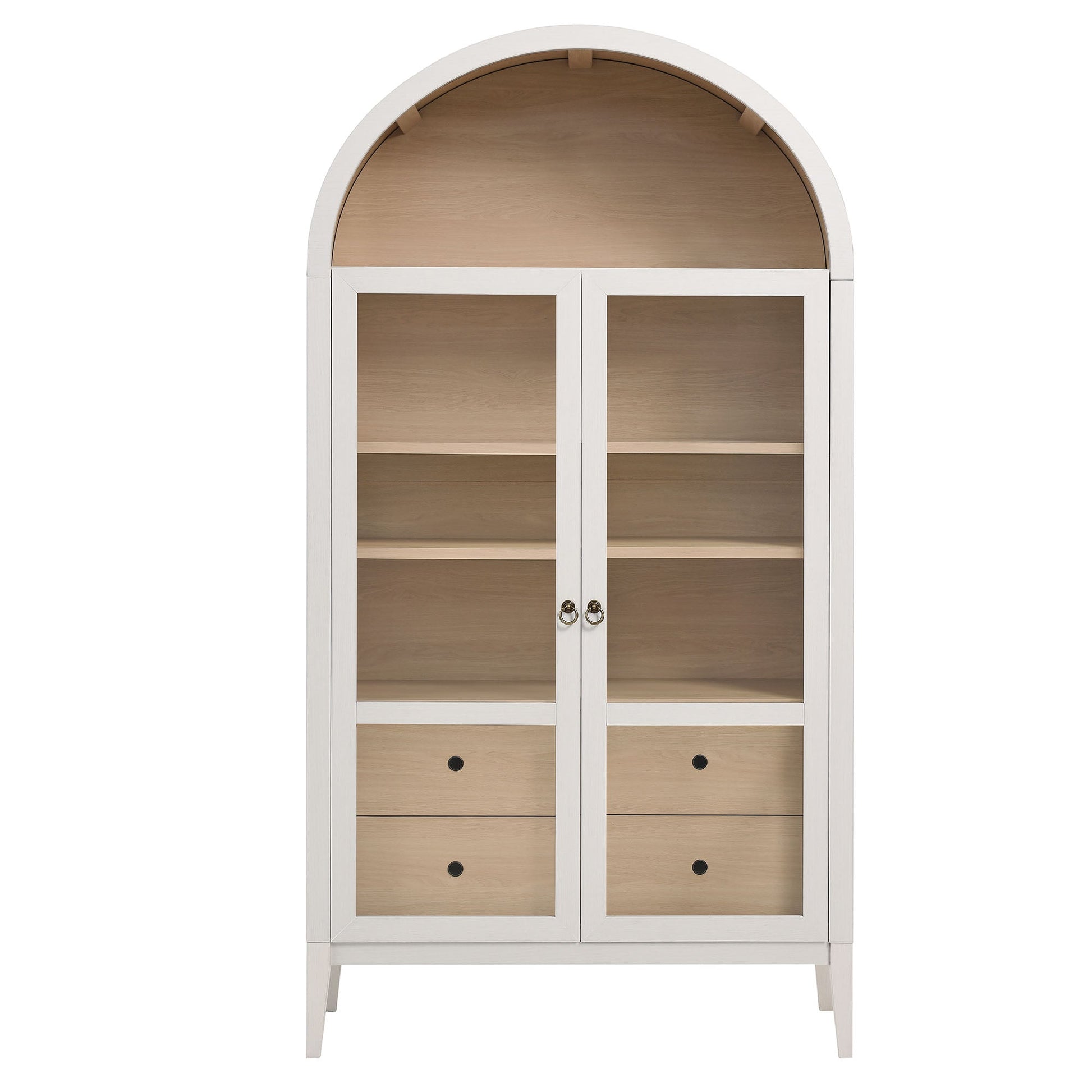 Nolan 74" Arched Storage Cabinet