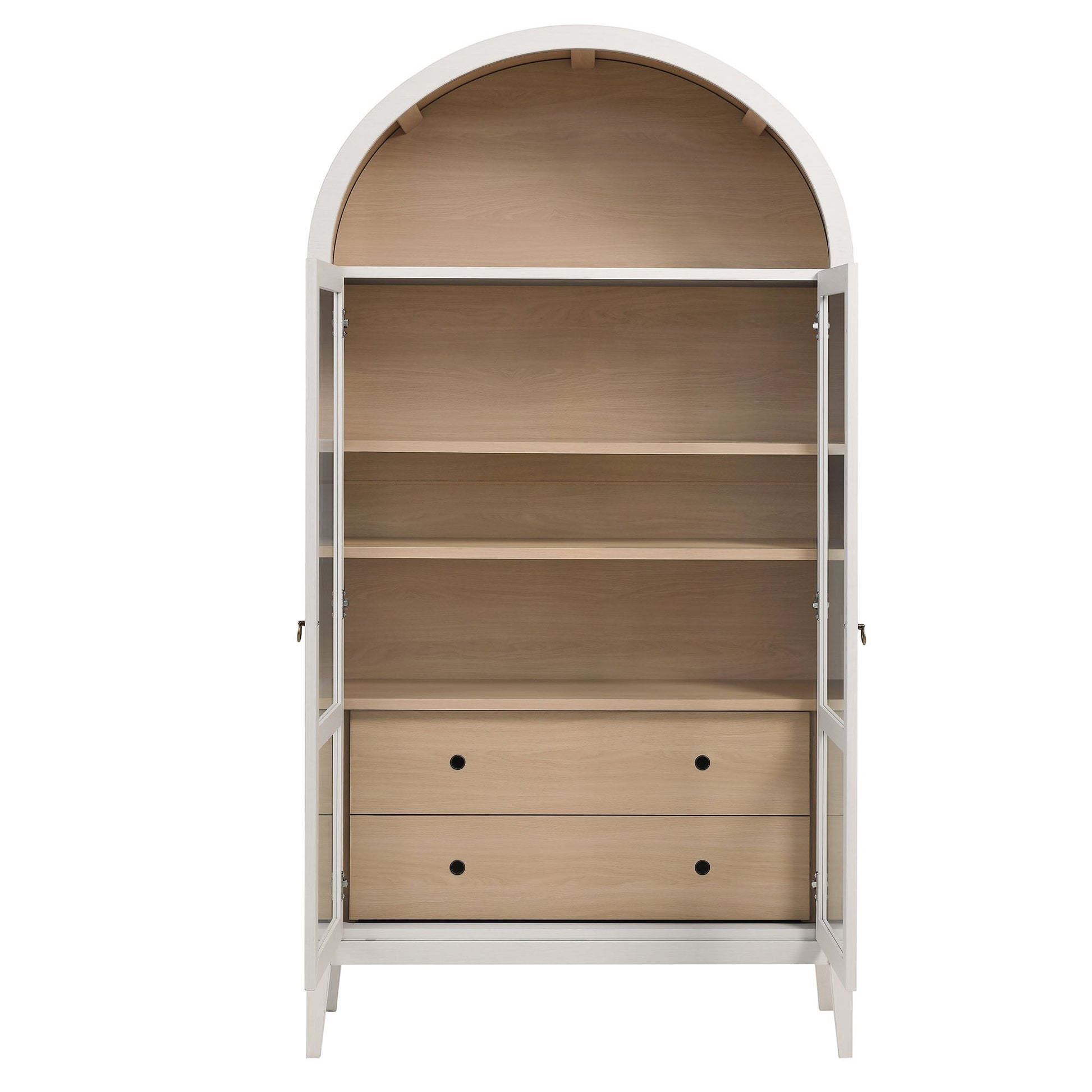 Nolan 74" Arched Storage Cabinet