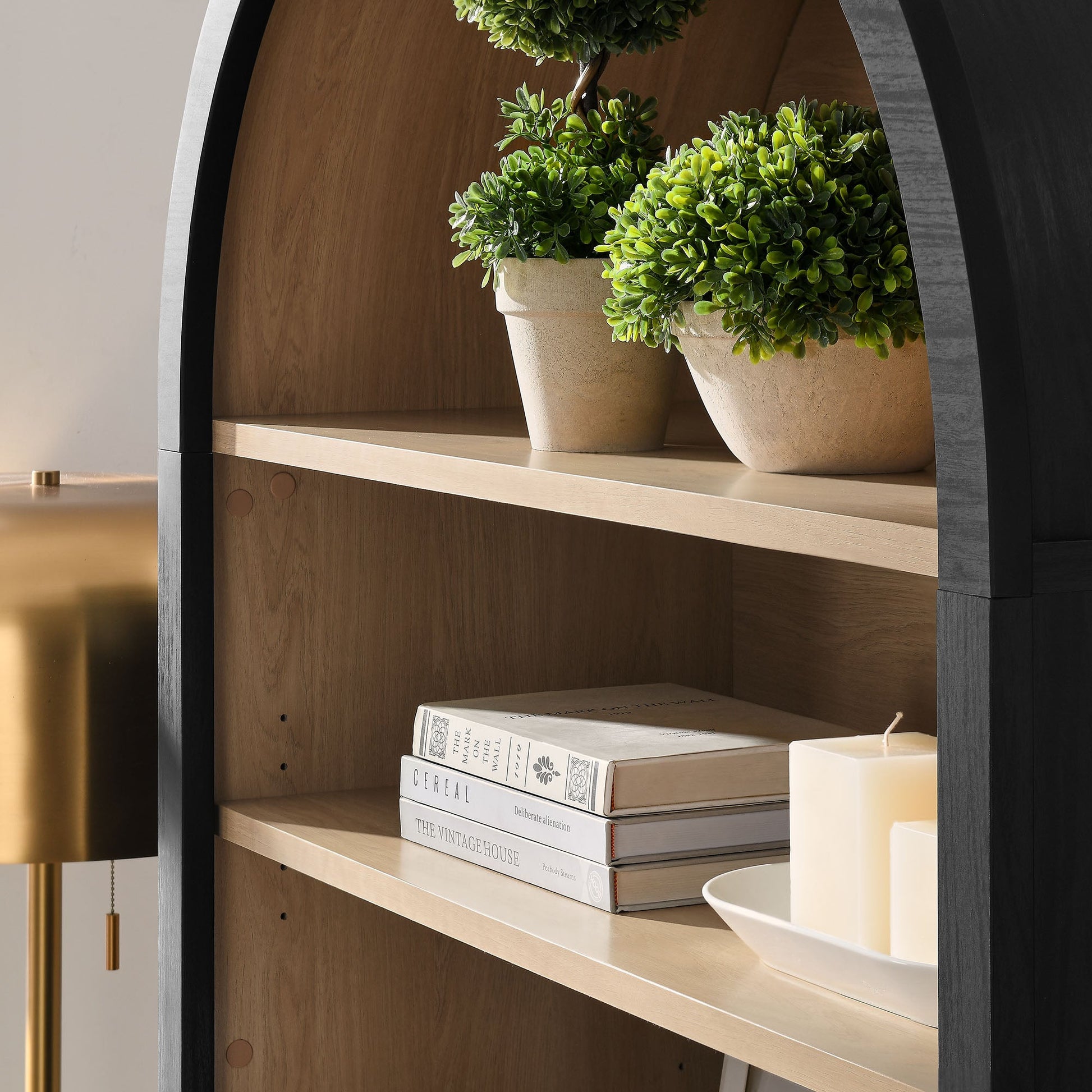 Nolan 74" Arched Storage Display