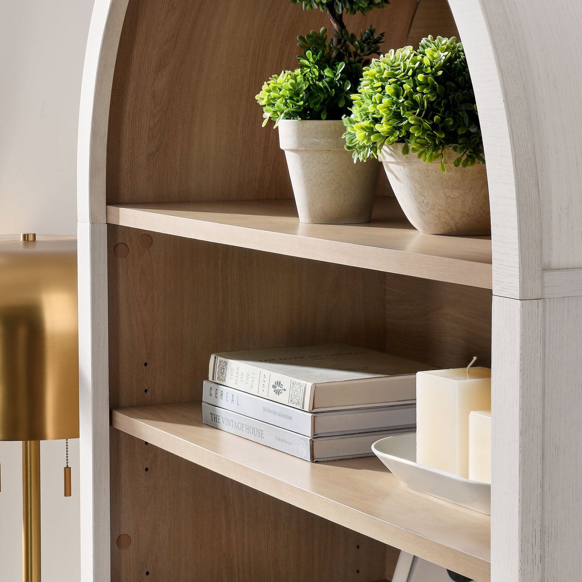 Nolan 74" Arched Storage Display