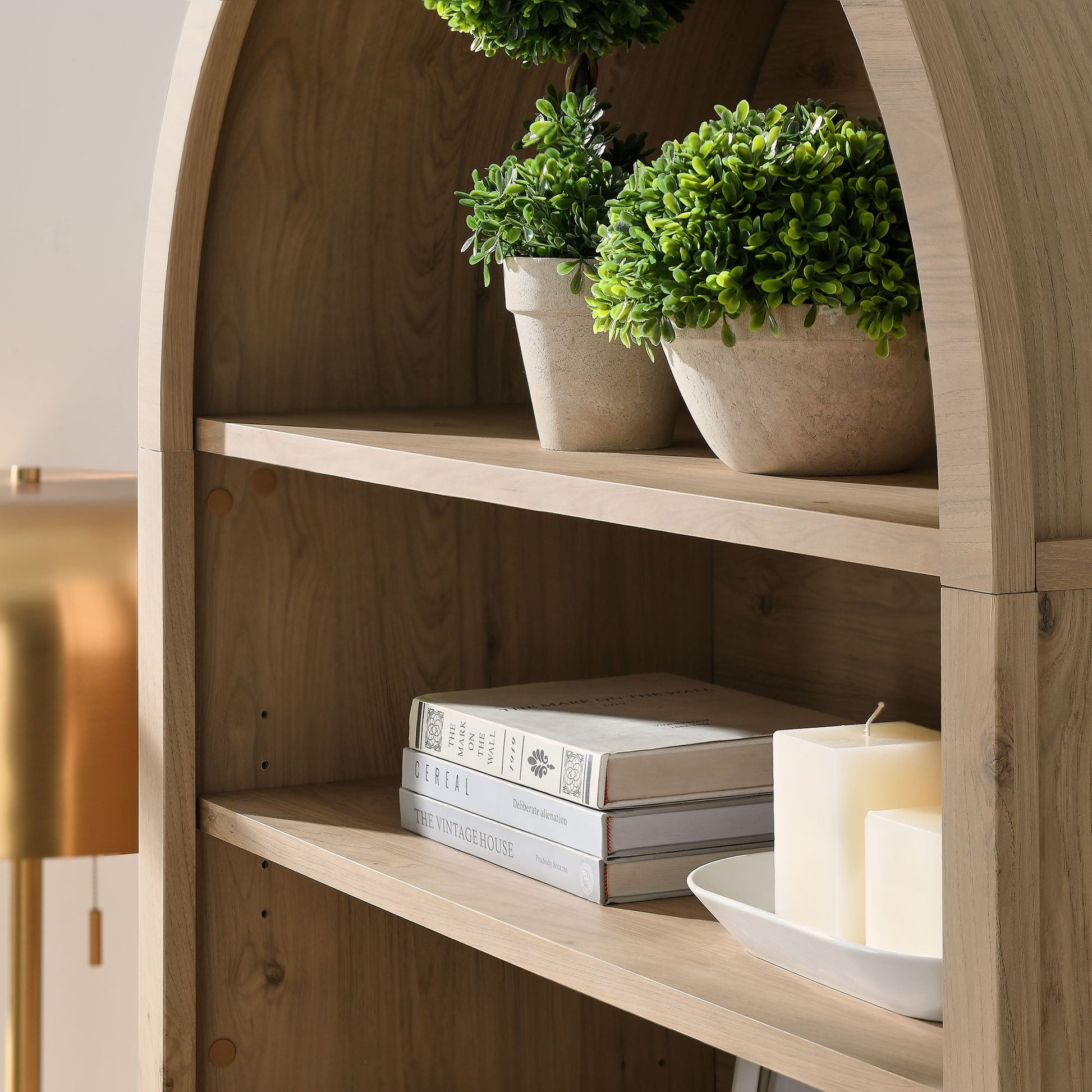 Nolan 74" Arched Storage Display