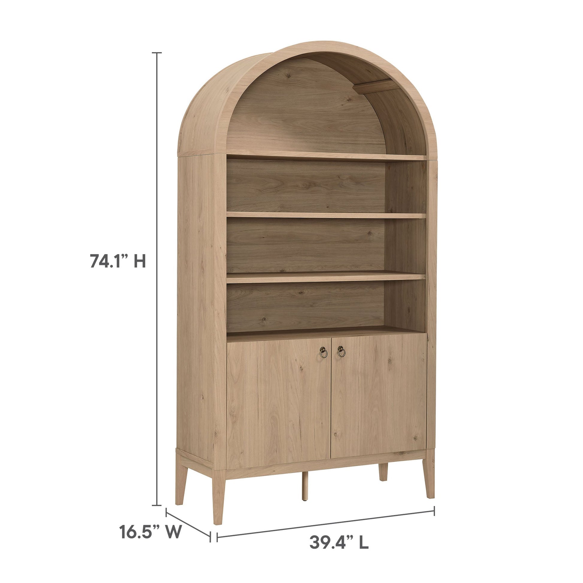 Nolan 74" Arched Storage Display