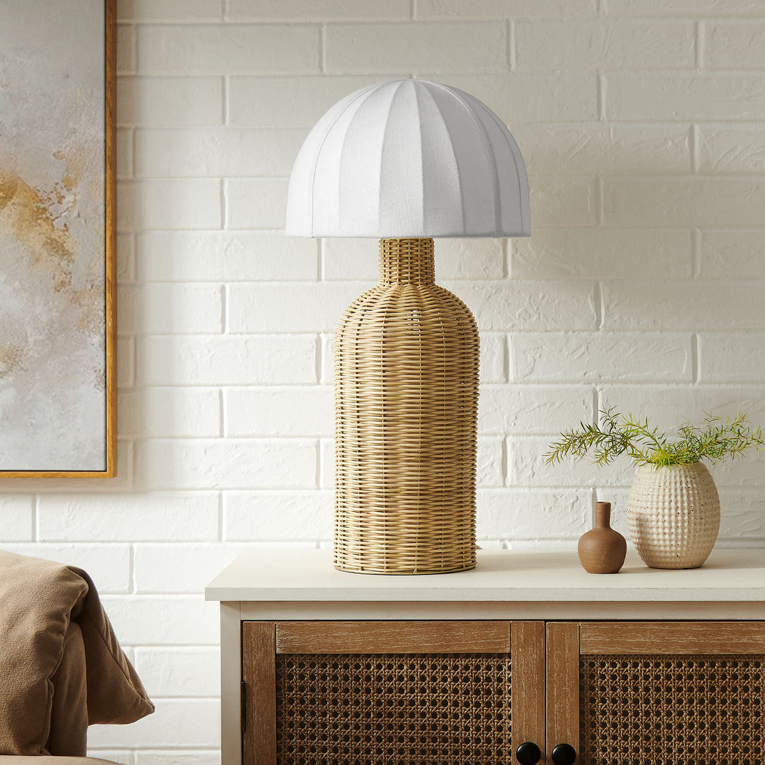 Santo Rattan Table Lamp