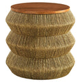 Maris Seagrass Wood End Table